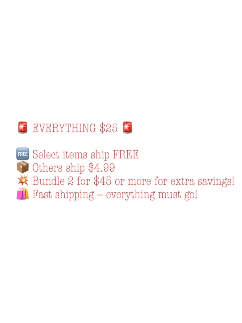 🚨 CLOSET CLEANOUT SALE 🚨